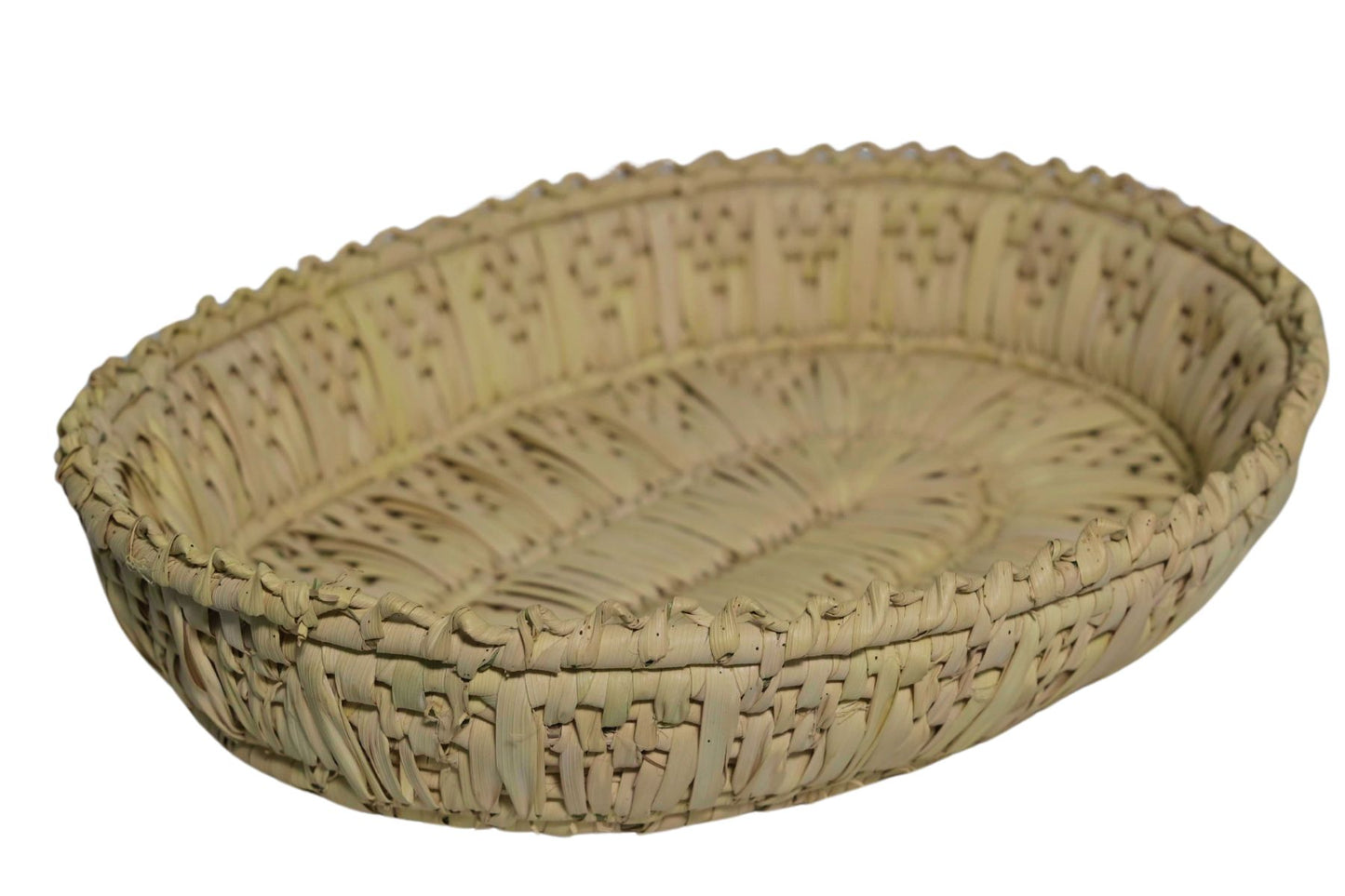 Date Fiber Round Plate, Date Fiber Oval Plate, Wall basket, decorative plate, fruit basket, Pakistani Art,