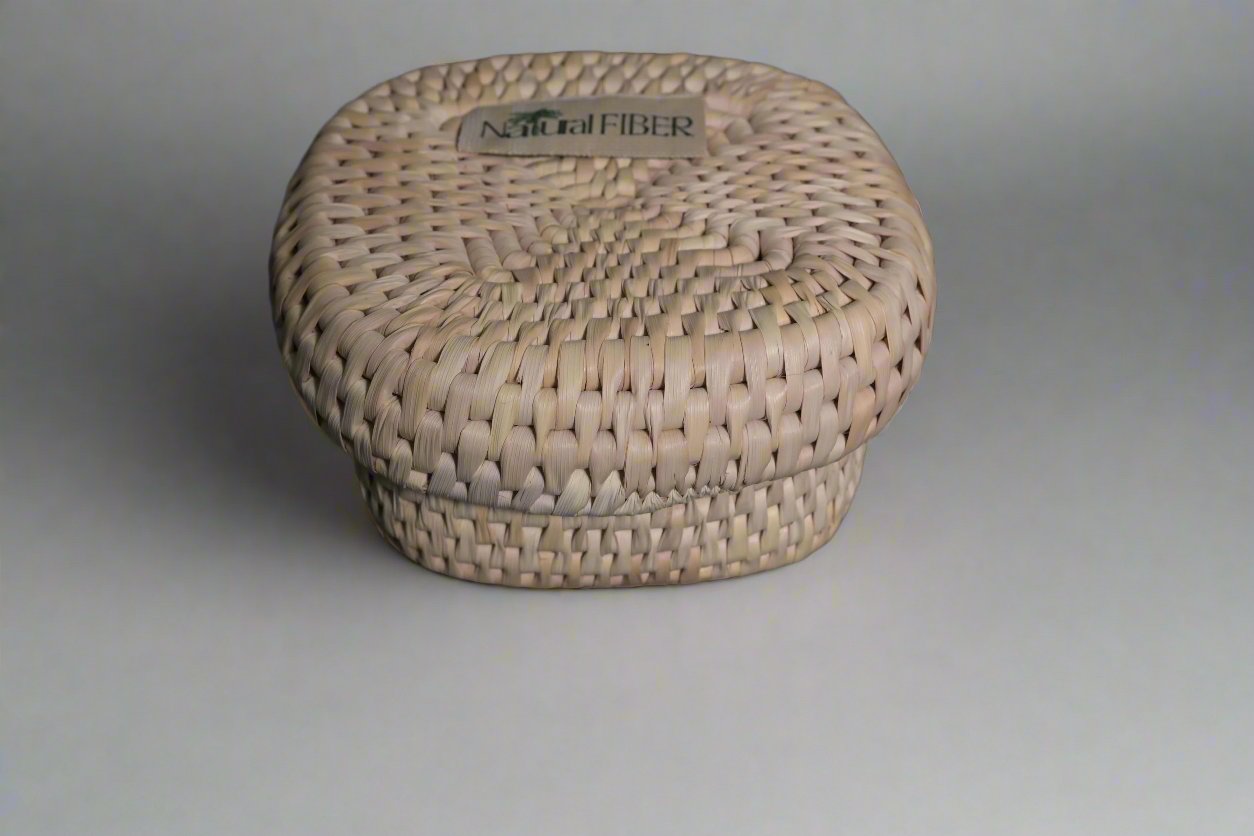 Natural Fiber/Date Fiber Jewelry Box